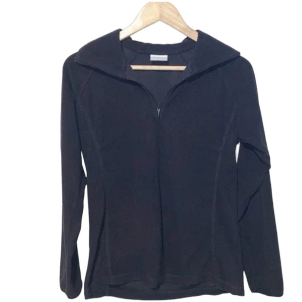 Columbia 1/4 Zip Black Lightweight Fleece
Layer Long Sleeve Women's Size Small
